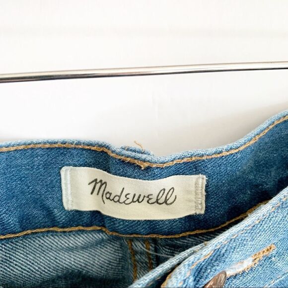 Madewell The Perfect Jean Short Medium Wash Size 30 High Rise Denim Blue - Picture 6 of 8